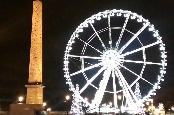 Vorweihnachtszeit in Paris Riesenrad
