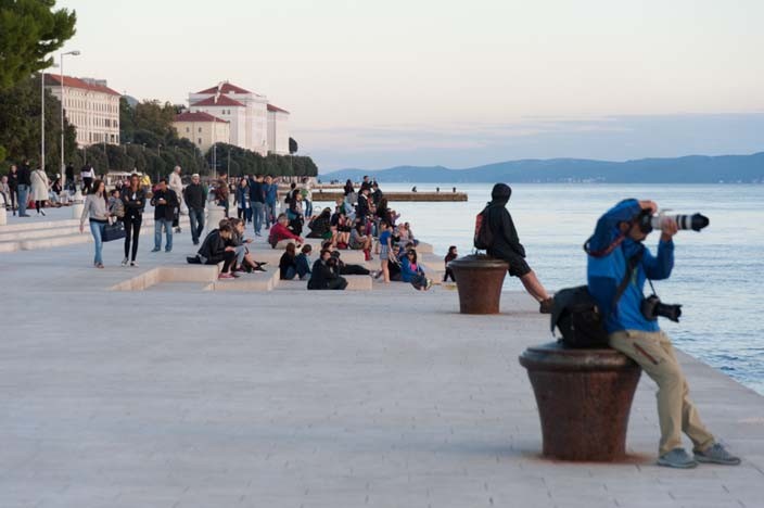 Zadar Die Meeresorgel Seewasserorgel Morske Orgulje Kroatien mit dem Auto