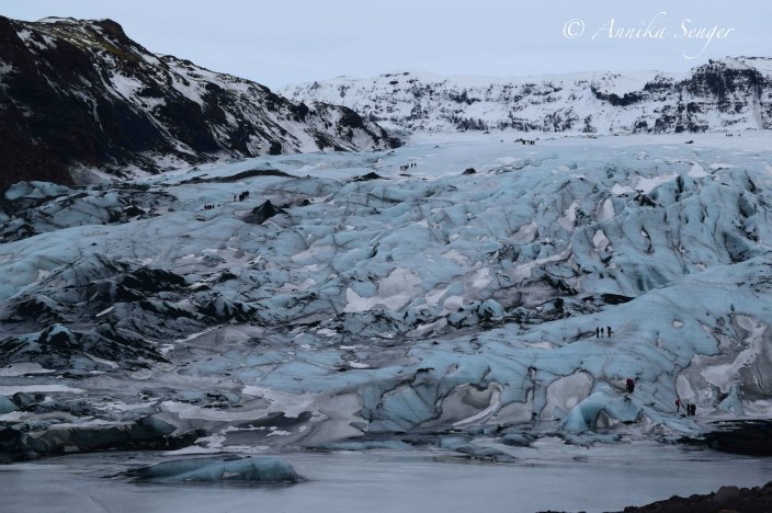 island im Winter Gletscher Myrdalsjökull