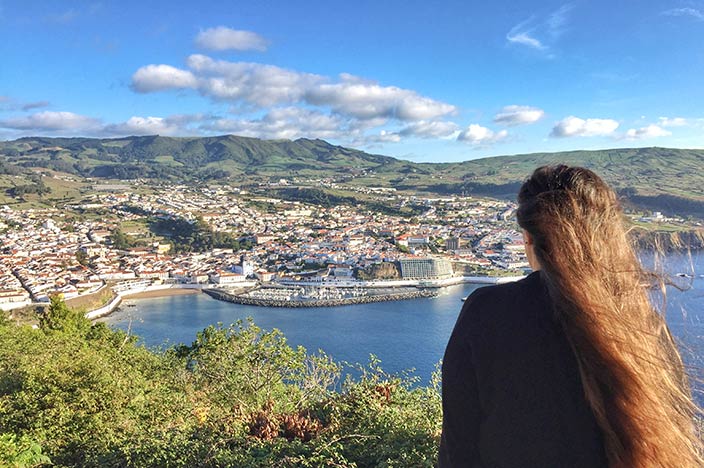 Angra do Heroismo Aussicht vom Monte Brasil