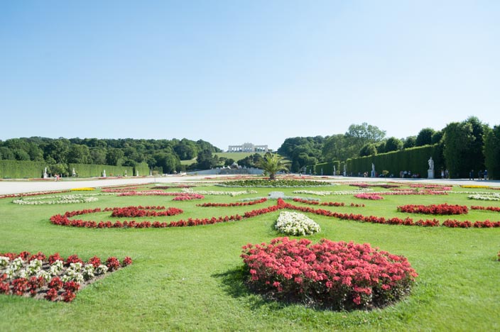 Wien Insider Tipps Schloss und Park Schönbrunn im Hintergrund die Gloriette