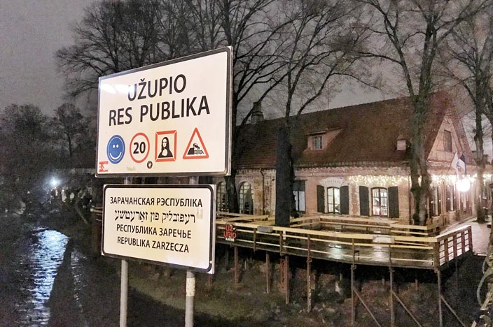 Vilnius Sehenswürdigkeiten: unabhängige Republik Uzupis
