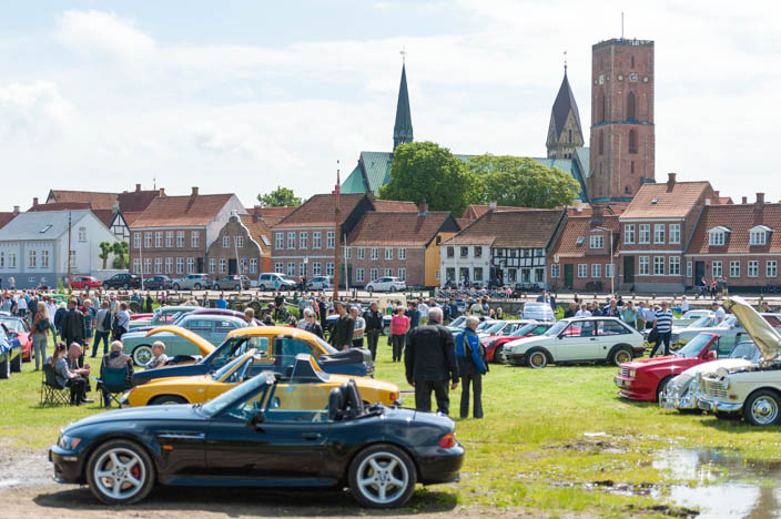 Ribe Sehenswürdigkeiten: Alte Autos beim Ribe Classic