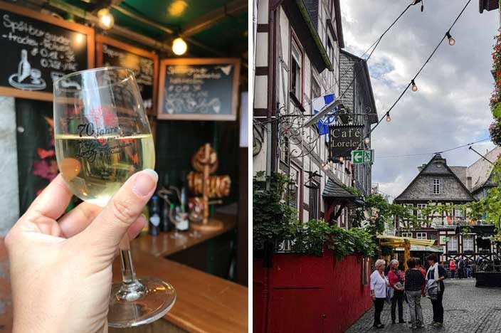 Sankt Goarshausen Fest in het centrum en half betimmerd