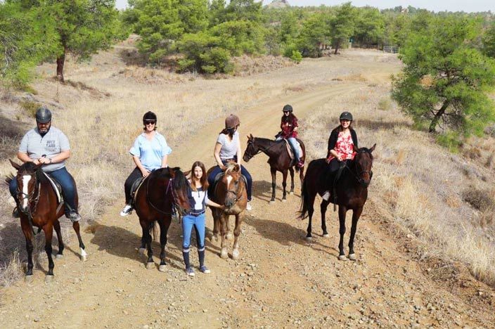 Reiten auf Zypern in der Reitschule Panagiotis Tsaktiris