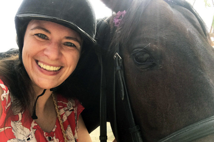 Reiten auf Zypern in der Reitschule Panagiotis Tsaktiris