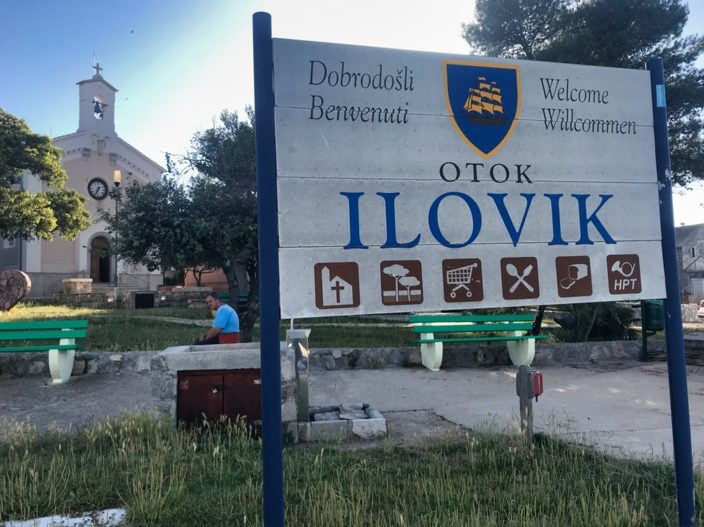 Die Insel Ilovik mit der Kirche
