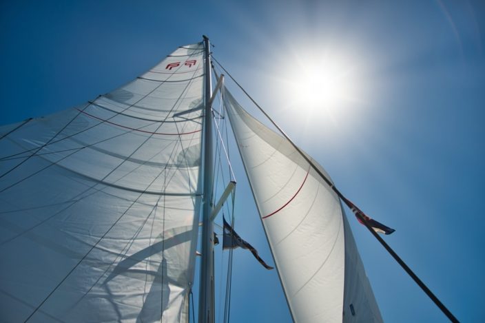 Segel raus: Wind will auf einer Segelreise genutzt werden.