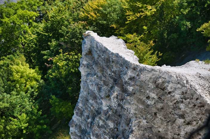 Kreidefelsen Rügen: Detailblick auf das Material