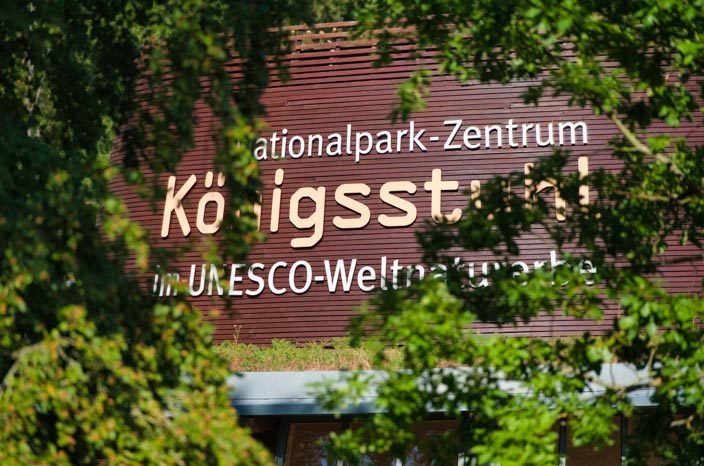 Kreidefelsen Rügen: bezoekerscentrum Königsstuhl