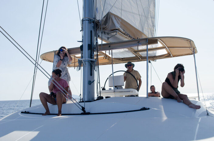 Skipper Petros und die Segelgruppe